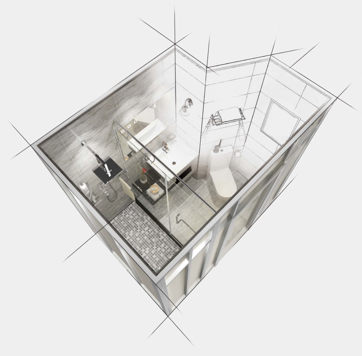 GRC Integrated Bathroom System